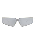 Balenciaga Unisex Square/Rectangle Ruthenium Ruthenium Silver Fashion Designer Eyewear
