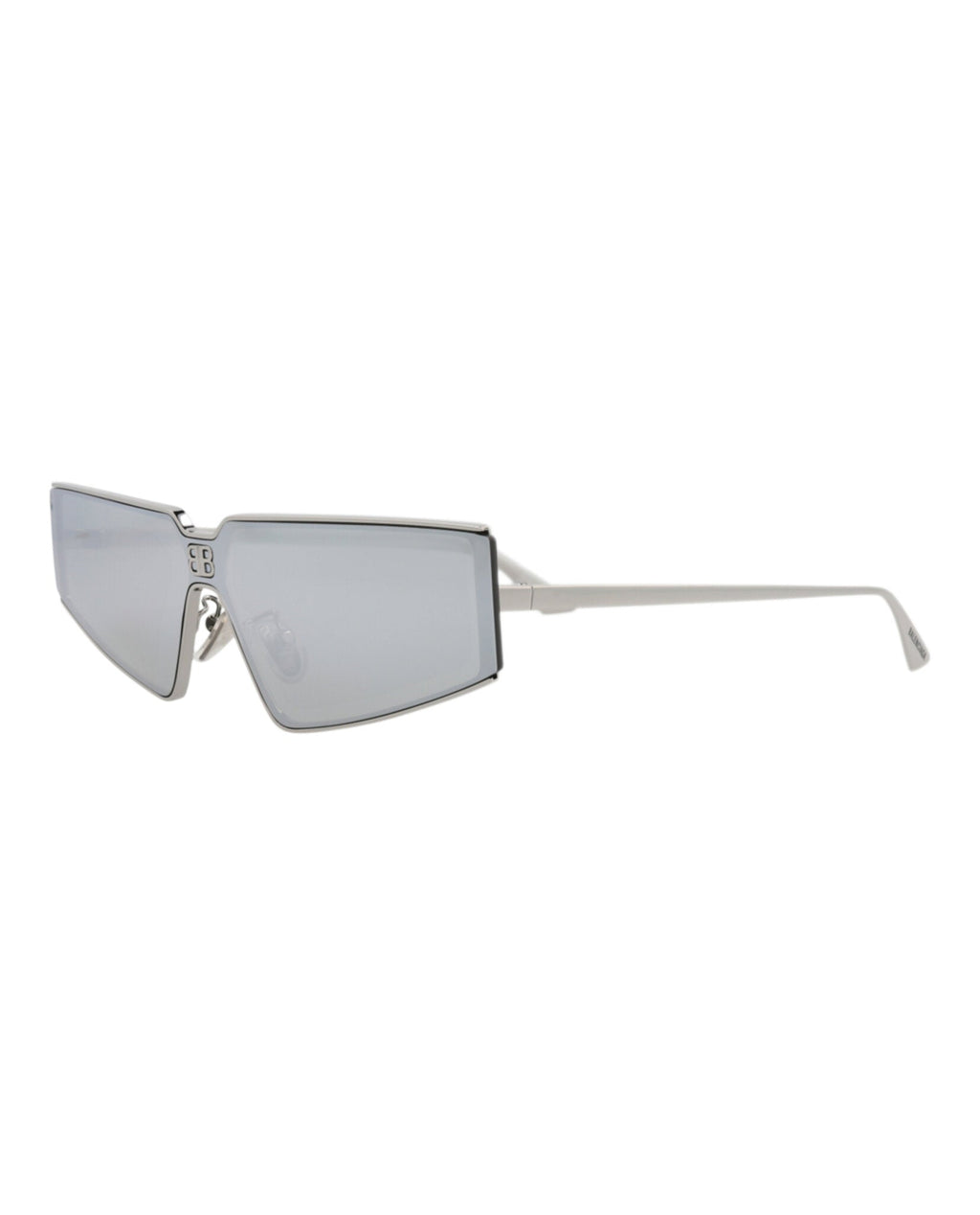 Balenciaga Unisex Square/Rectangle Ruthenium Ruthenium Silver Fashion Designer Eyewear