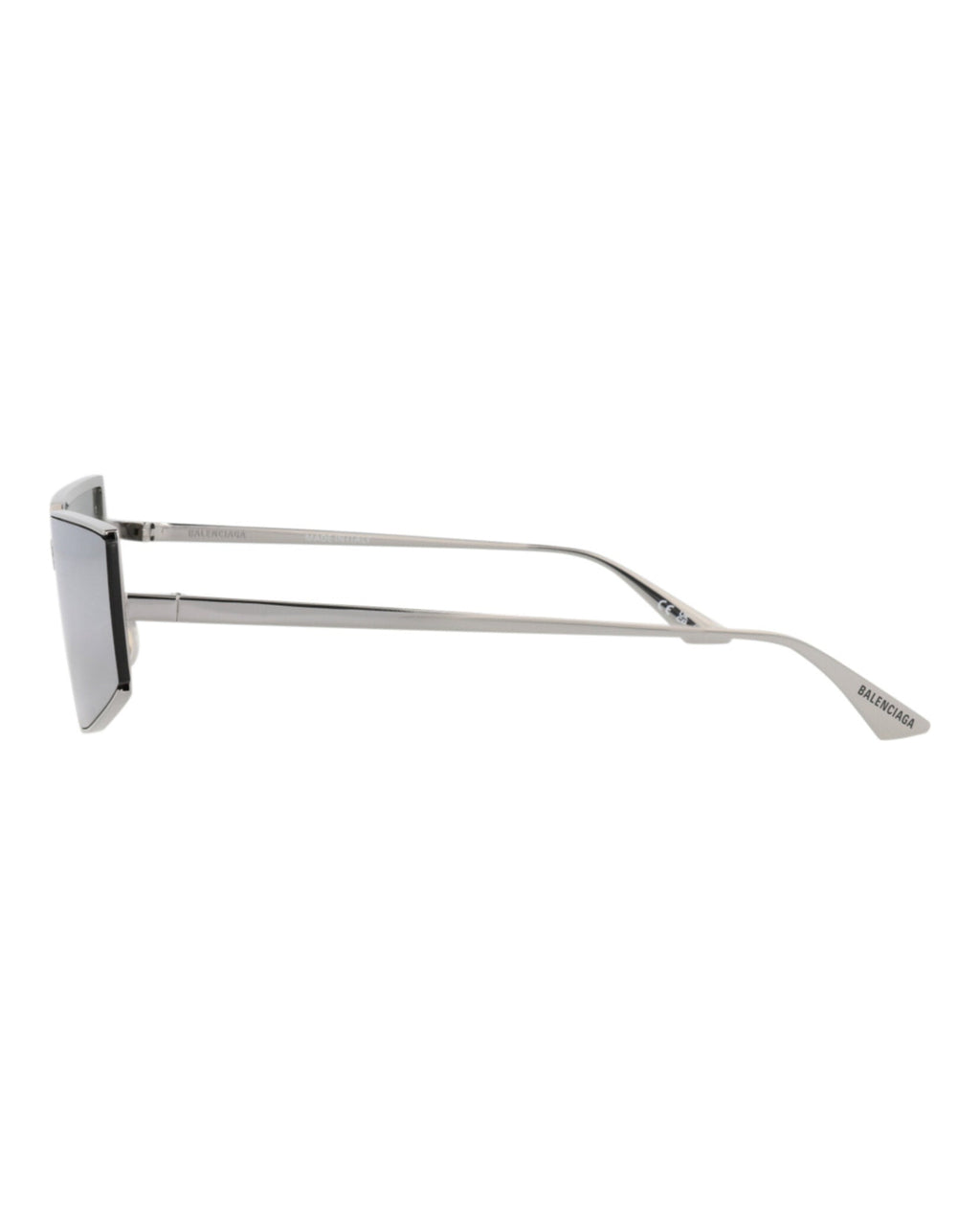 Balenciaga Unisex Square/Rectangle Ruthenium Ruthenium Silver Fashion Designer Eyewear
