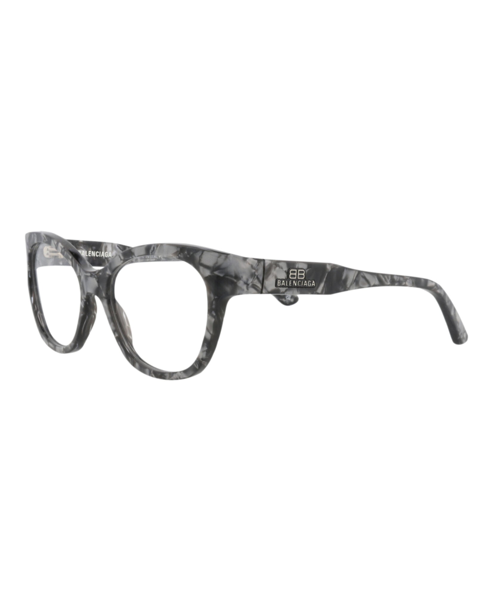 Balenciaga Womens Cat Eye Grey Grey Transparent Fashion Designer Eyewear