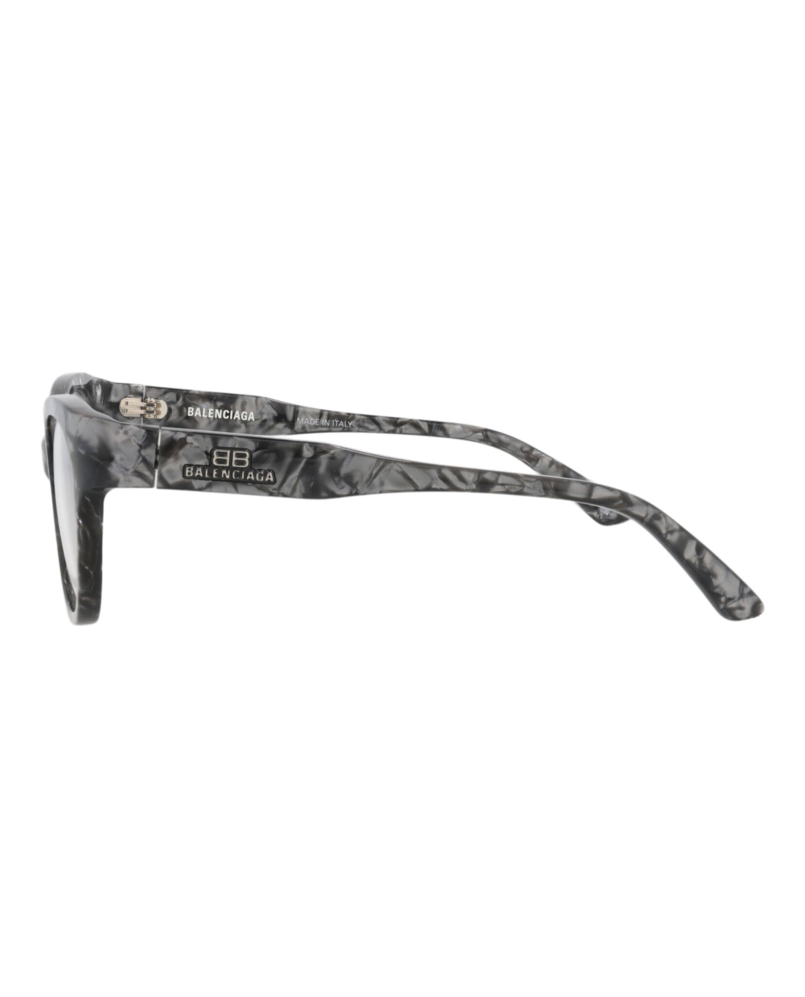 Balenciaga Womens Cat Eye Grey Grey Transparent Fashion Designer Eyewear