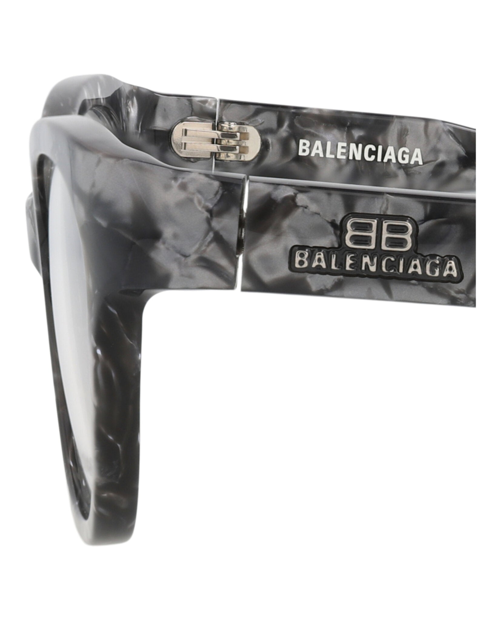 Balenciaga Womens Cat Eye Grey Grey Transparent Fashion Designer Eyewear