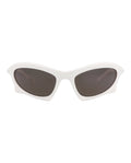 Balenciaga Mens Shield/Wrap White White Grey Fashion Designer Eyewear