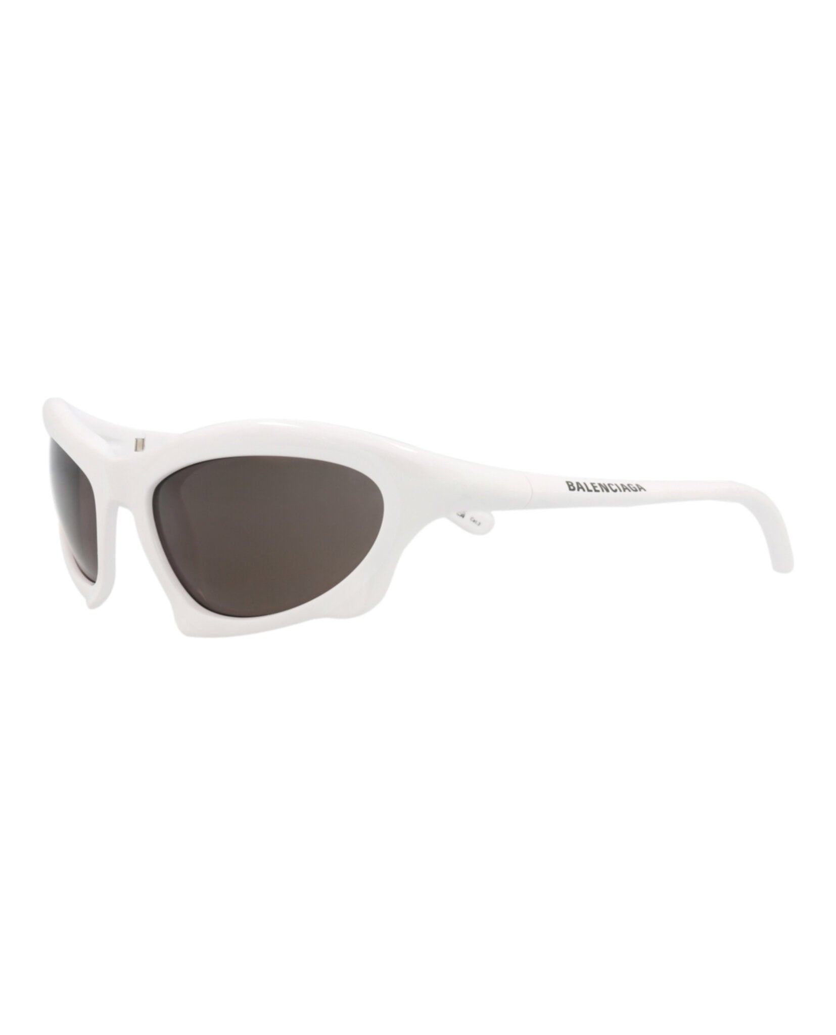 Balenciaga Mens Shield/Wrap White White Grey Fashion Designer Eyewear