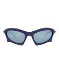 Balenciaga Mens Shield/Wrap Blue Blue Blue Fashion Designer Eyewear