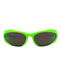 Balenciaga Unisex Shield/Wrap Green Green Grey Fashion Designer Eyewear