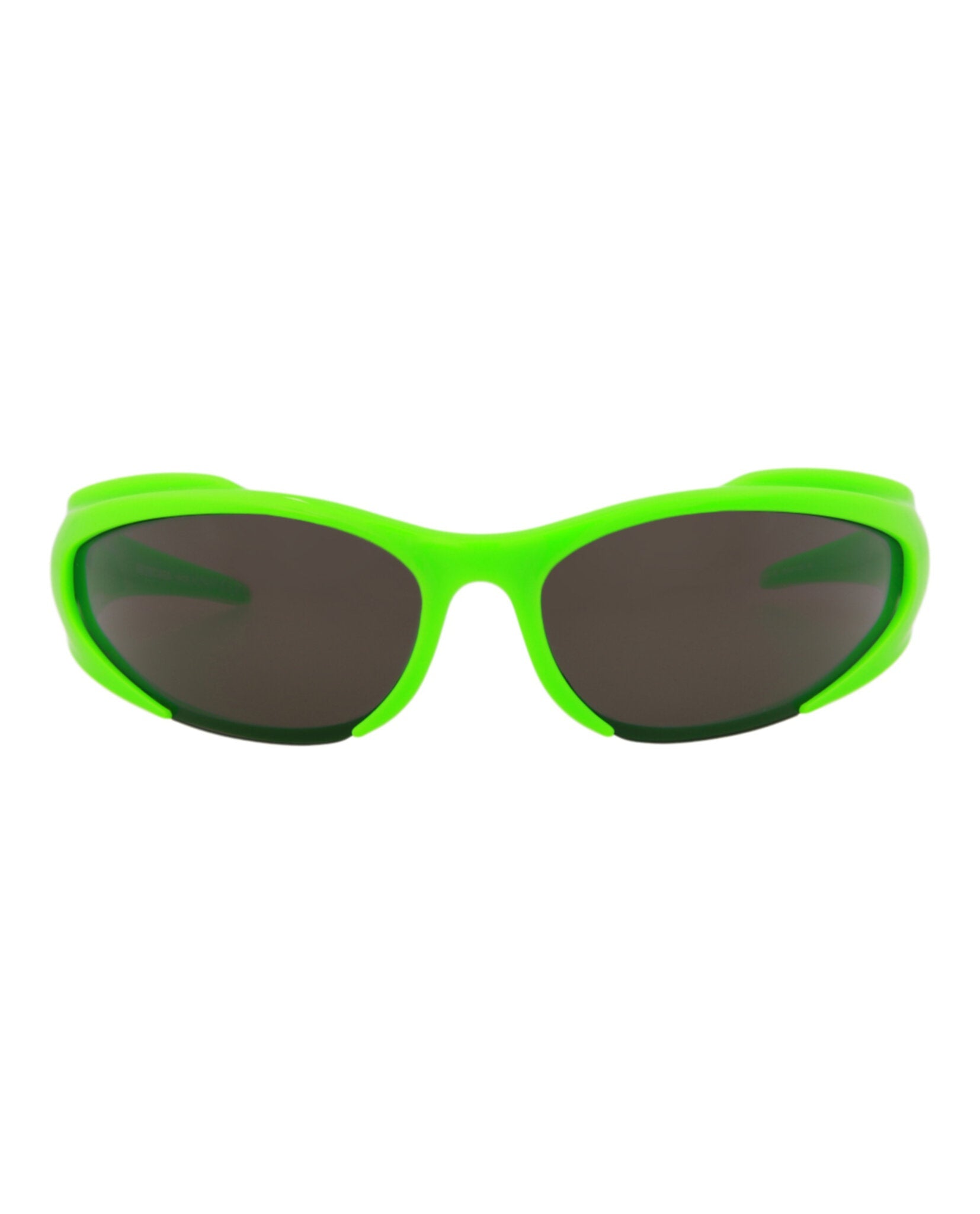 Balenciaga Unisex Shield/Wrap Green Green Grey Fashion Designer Eyewear