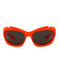 Balenciaga Unisex Shield/Wrap Orange Orange Grey Fashion Designer Eyewear