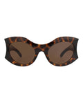 Balenciaga Womens Cat Eye Havana Havana Brown Fashion Designer Eyewear