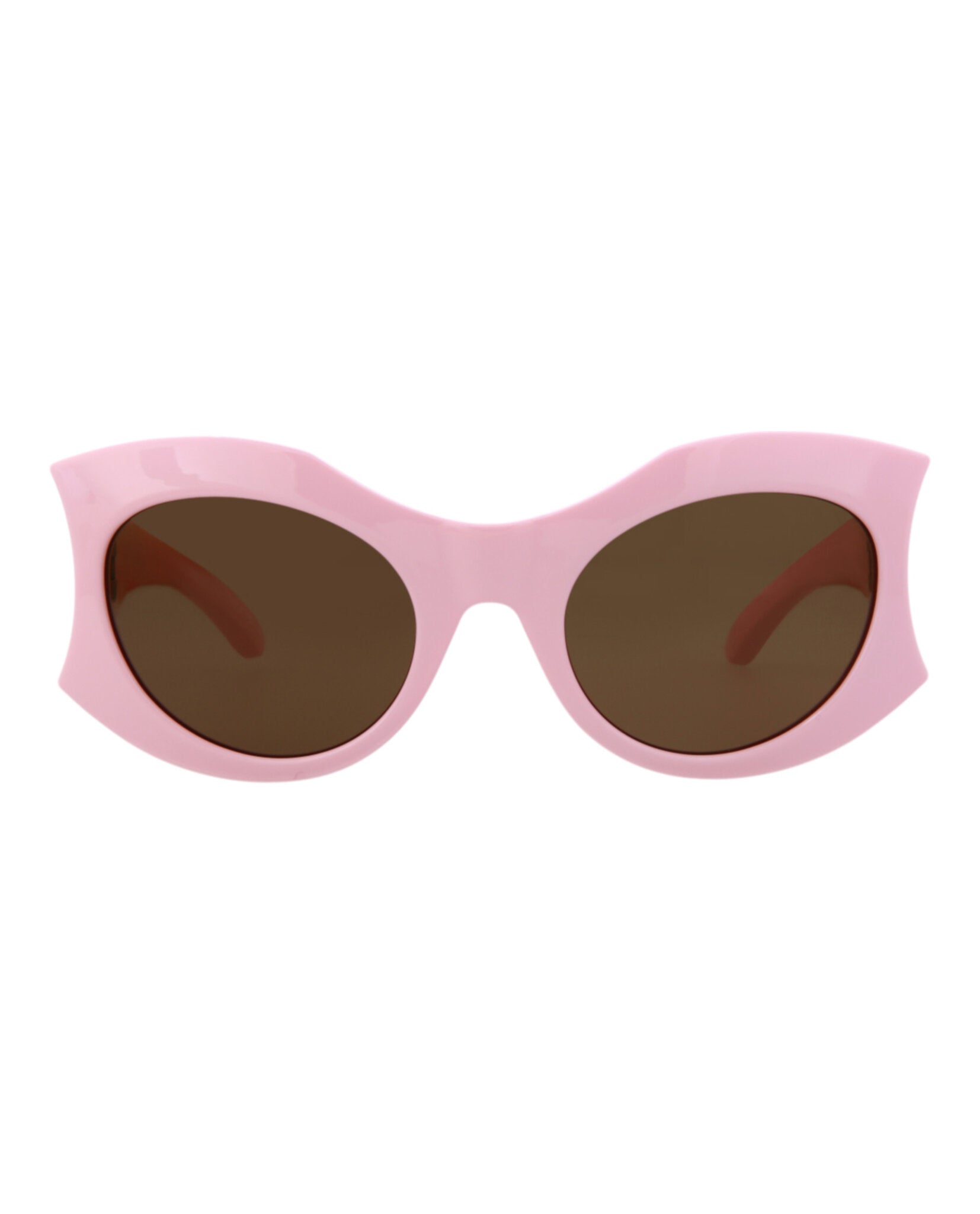 Balenciaga Womens Cat Eye Pink Pink Brown Fashion Designer Eyewear