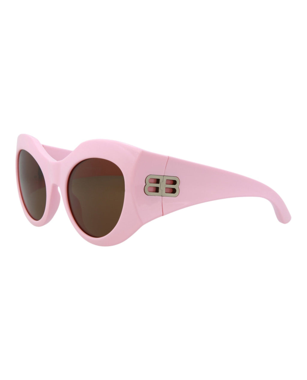 Balenciaga Womens Cat Eye Pink Pink Brown Fashion Designer Eyewear
