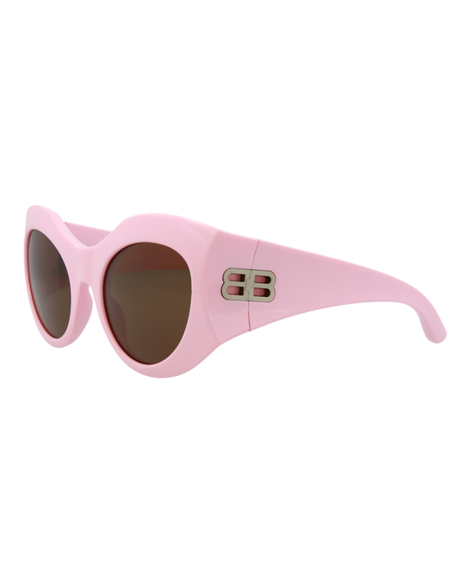 Balenciaga Womens Cat Eye Pink Pink Brown Fashion Designer Eyewear
