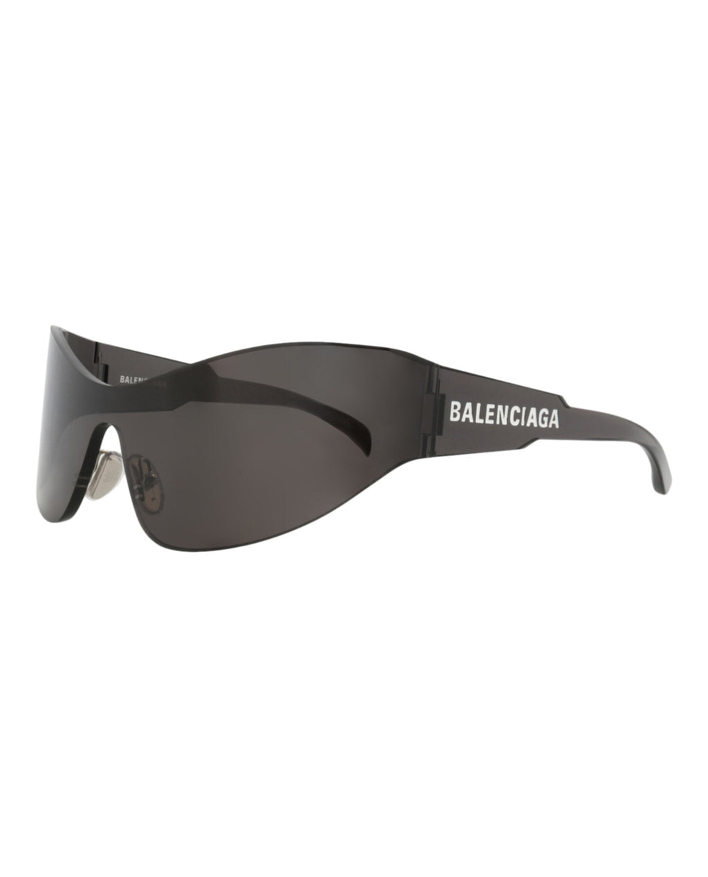 Balenciaga Womens Shield/Wrap Grey Grey Grey Fashion Designer Eyewear