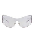 Balenciaga Womens Shield/Wrap Grey Grey Grey Fashion Designer Eyewear