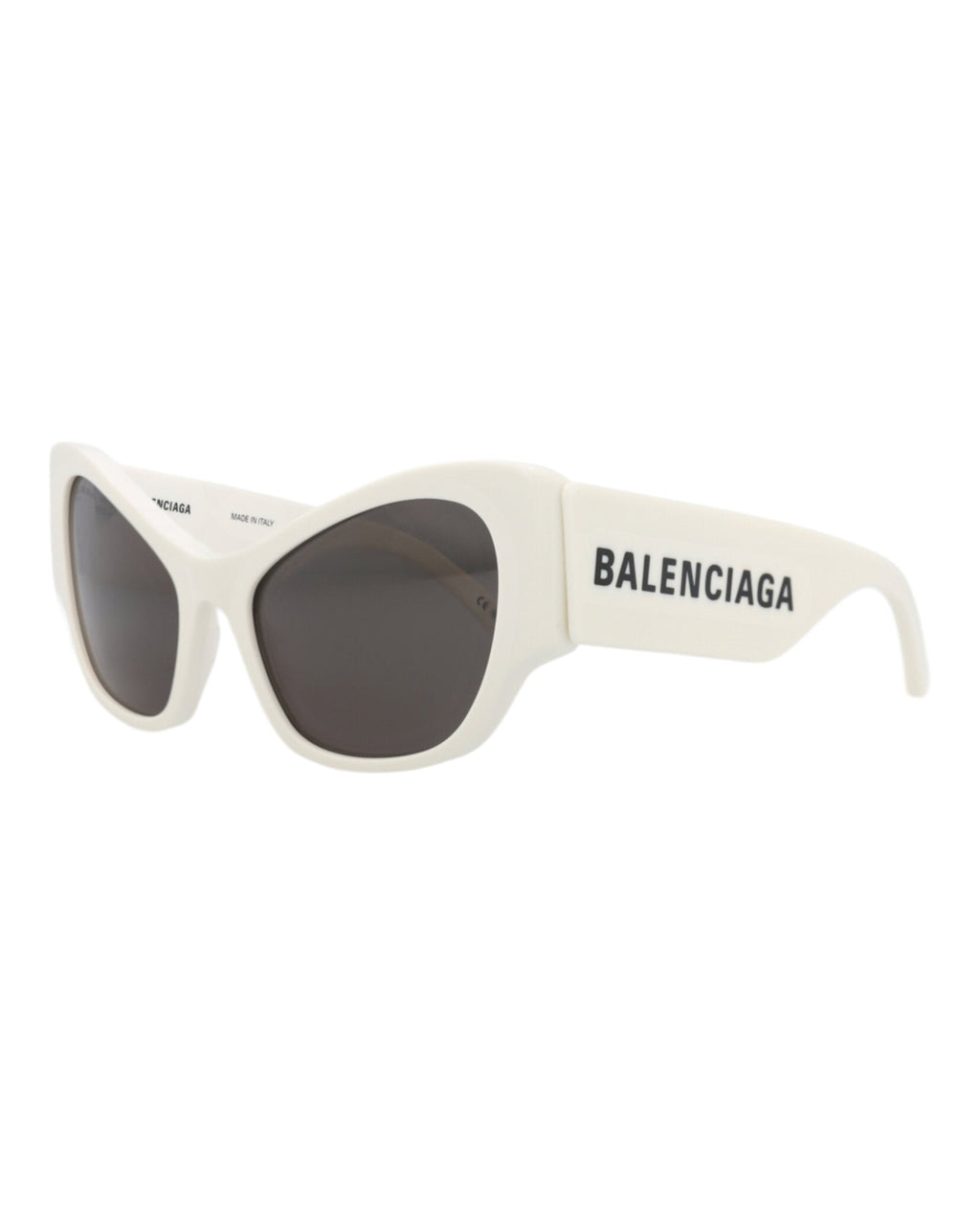 Balenciaga Womens Cat Eye White White Grey Fashion Designer Eyewear