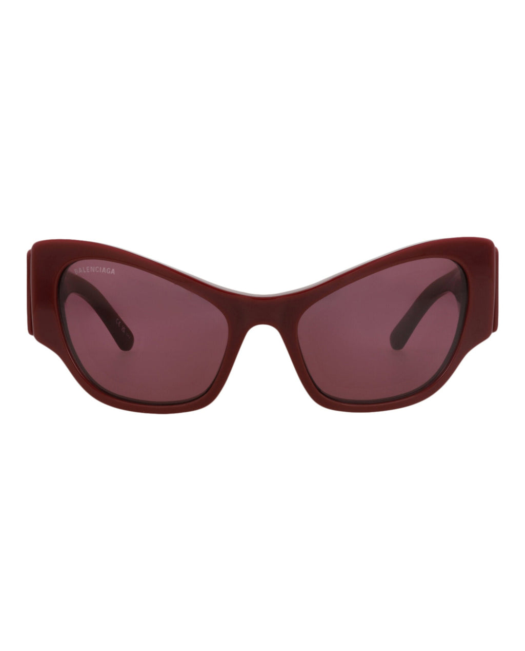 Balenciaga Womens Cat Eye Burgundy Burgundy Red Fashion Designer Eyewear