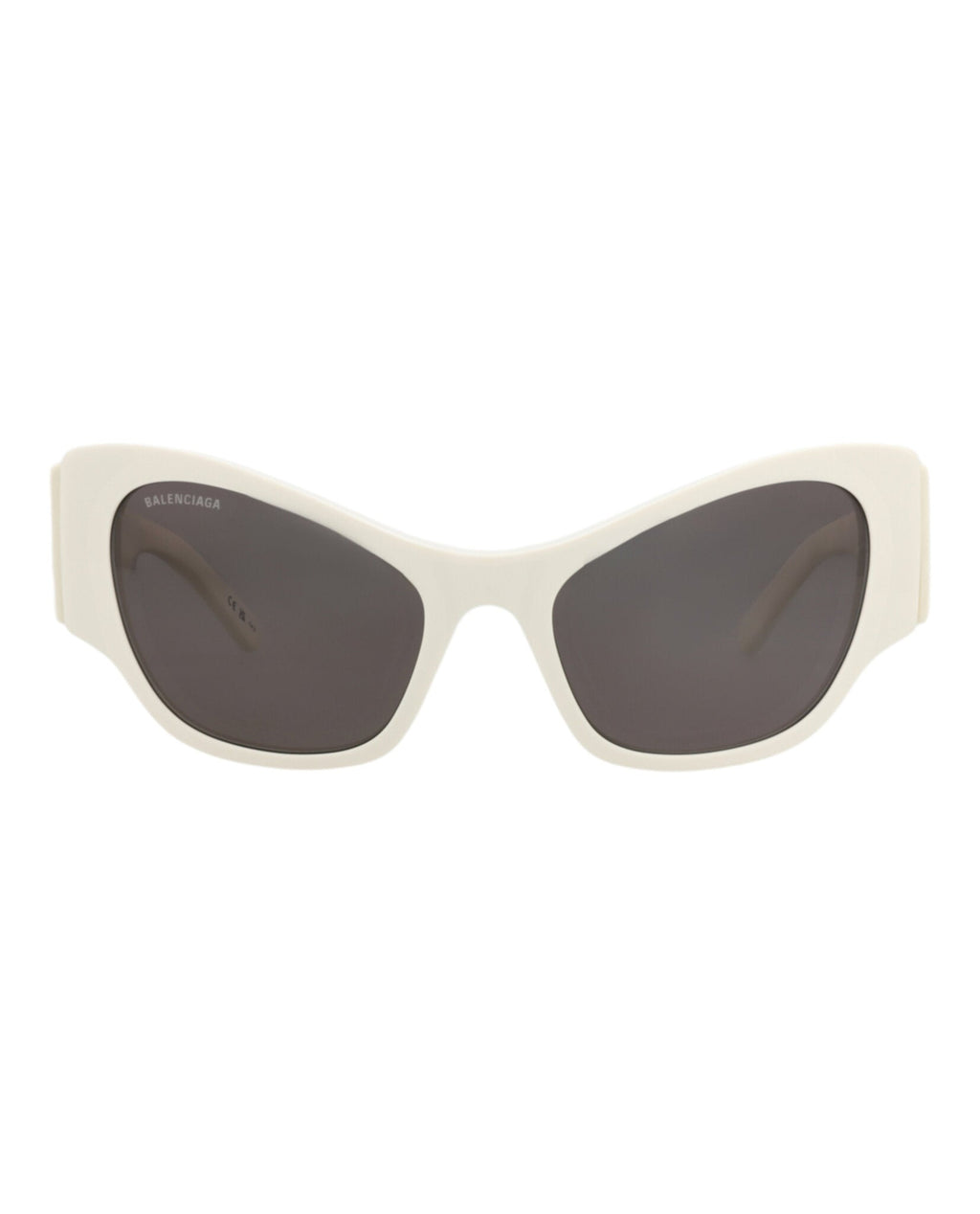 Balenciaga Womens Cat Eye White White Grey Fashion Designer Eyewear