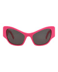 Balenciaga Womens Cat Eye Fuchsia Fuchsia Grey Fashion Designer Eyewear