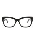 Balenciaga Womens Square/Rectangle Black Black Transparent Fashion Designer Eyewear