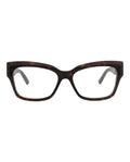 Balenciaga Womens Square/Rectangle Havana Havana Transparent Fashion Designer Eyewear