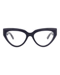 Balenciaga Womens Cat Eye Blue Blue Transparent Fashion Designer Eyewear