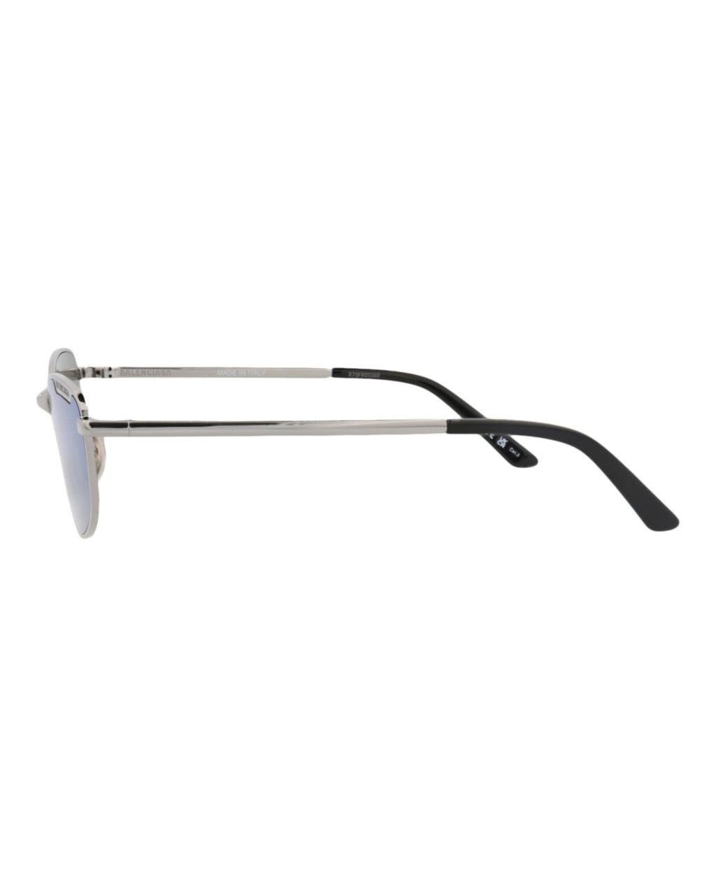 Balenciaga Unisex Square/Rectangle Ruthenium Ruthenium Blue Fashion Designer Eyewear