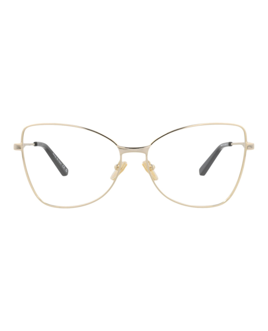 Balenciaga Womens Cat Eye Gold Gold Transparent Fashion Designer Eyewear