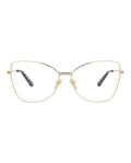 Balenciaga Womens Cat Eye Gold Gold Transparent Fashion Designer Eyewear