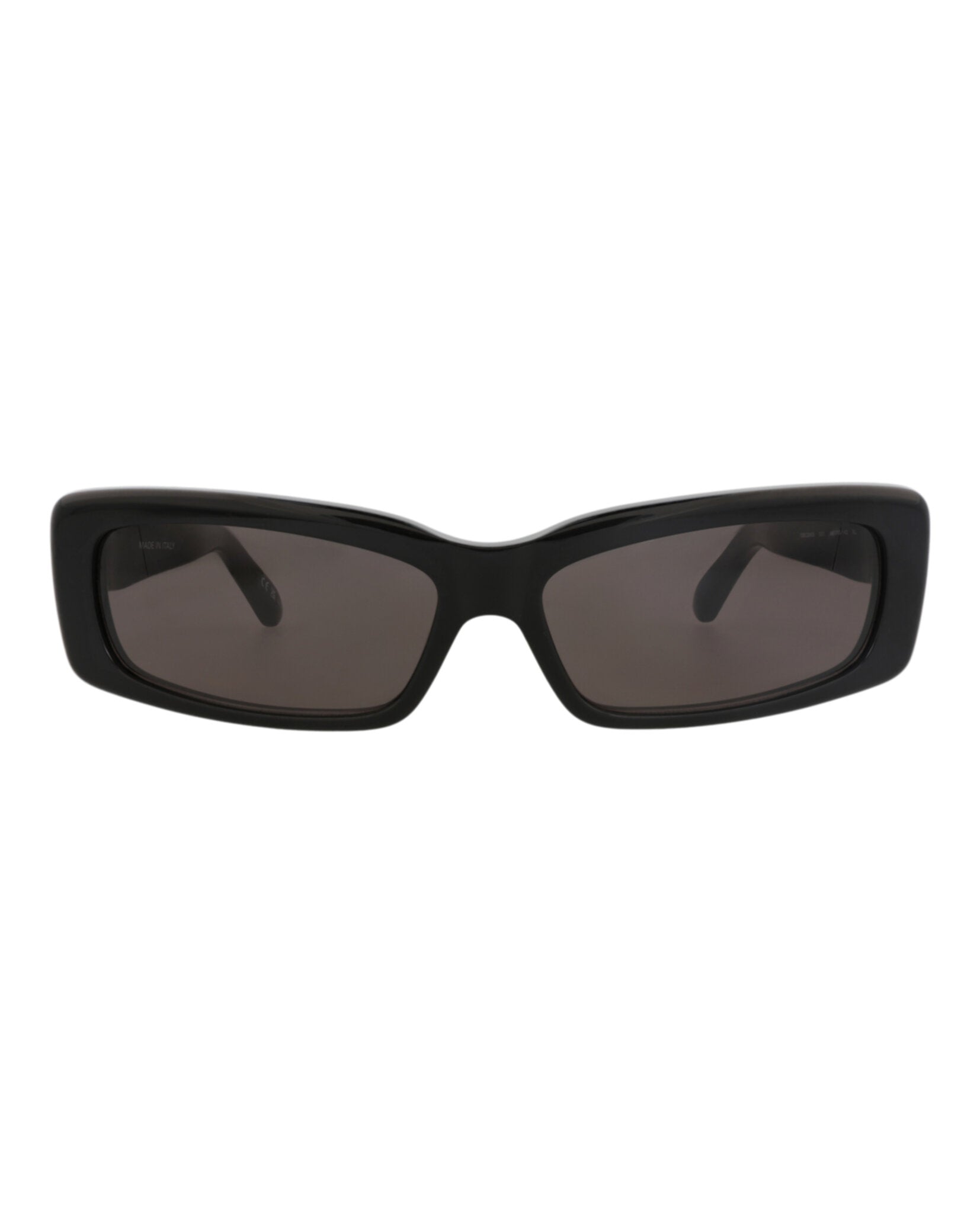 Balenciaga Unisex Square/Rectangle Black Black Grey Fashion Designer Eyewear