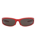 Balenciaga Mens Shield/Wrap Red Red Grey Fashion Designer Eyewear