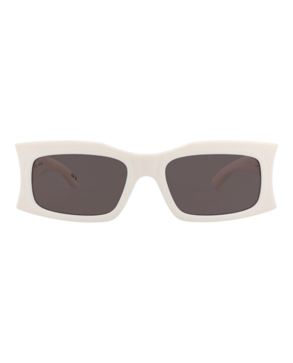Balenciaga Unisex Square/Rectangle Ivory Ivory Grey Fashion Designer Eyewear