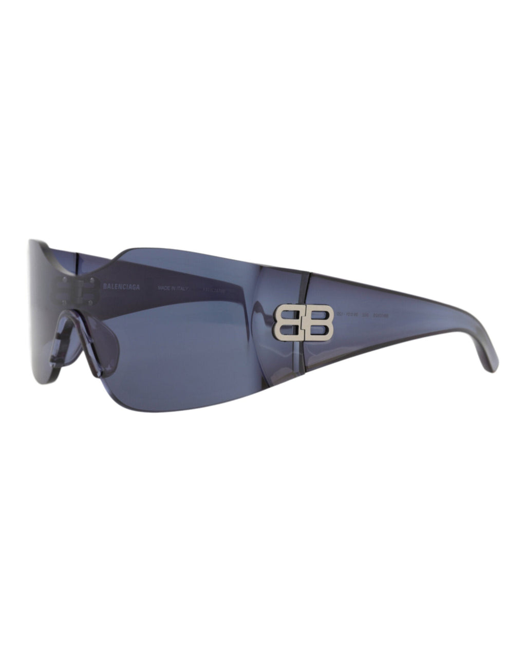 Balenciaga Unisex Shield/Wrap Blue Blue Blue Fashion Designer Eyewear