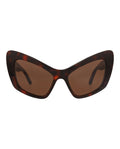 Balenciaga Womens Cat Eye Havana Havana Brown Fashion Designer Eyewear