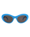 Balenciaga Womens Round/Oval Light Blue Light Blue Grey Fashion Designer Eyewear