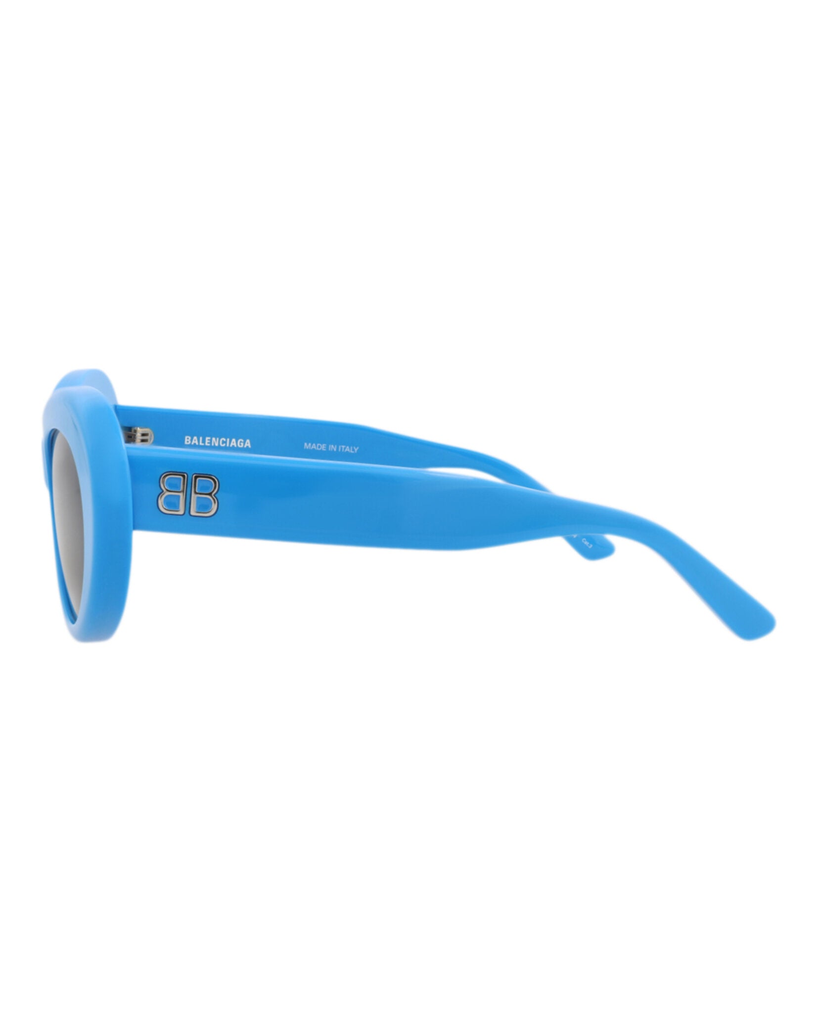 Balenciaga Womens Round/Oval Light Blue Light Blue Grey Fashion Designer Eyewear