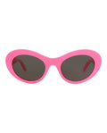 Balenciaga Womens Round/Oval Pink Pink Grey Fashion Designer Eyewear