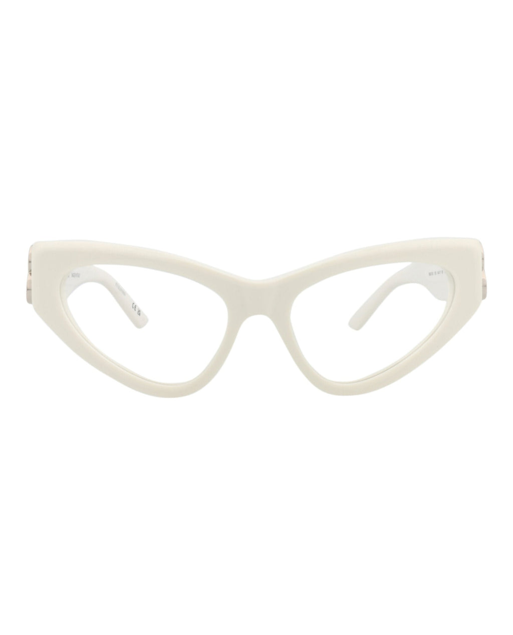 Balenciaga Womens Cat Eye White White Transparent Fashion Designer Eyewear