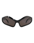 Balenciaga Unisex Shield/Wrap Black Black Grey Fashion Designer Eyewear