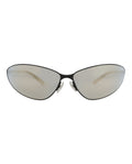 Balenciaga Unisex Shield/Wrap Black Black Bronze Fashion Designer Eyewear