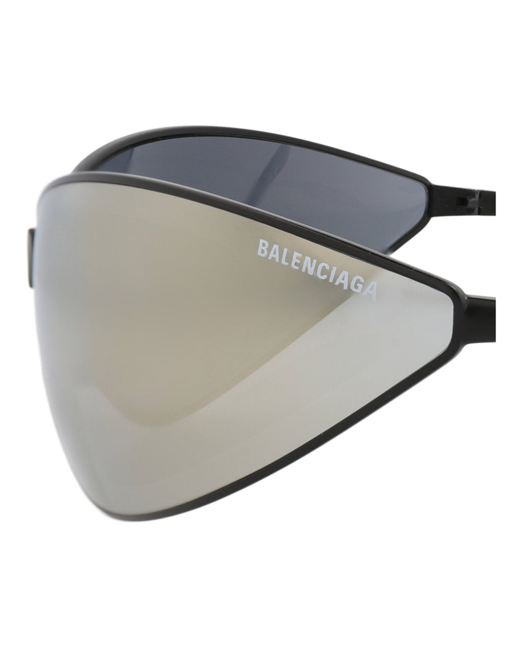 Balenciaga Unisex Shield/Wrap Black Black Bronze Fashion Designer Eyewear