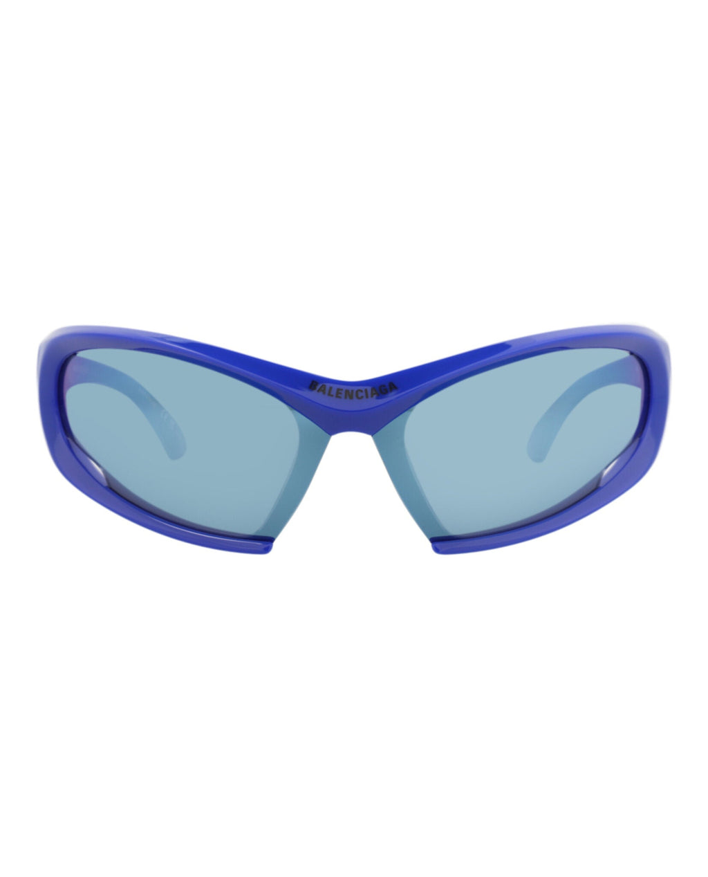 Balenciaga Unisex Shield/Wrap Blue Blue Blue Fashion Designer Eyewear