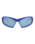 Balenciaga Unisex Shield/Wrap Blue Blue Blue Fashion Designer Eyewear