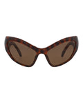 Balenciaga Womens Cat Eye Havana Havana Brown Fashion Designer Eyewear