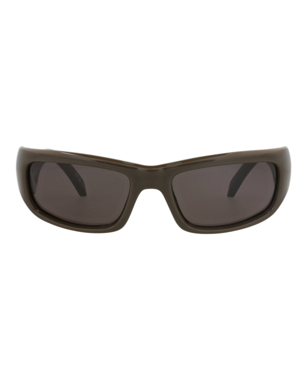Balenciaga Unisex Square/Rectangle Brown Brown Grey Fashion Designer Eyewear