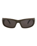 Balenciaga Unisex Square/Rectangle Brown Brown Grey Fashion Designer Eyewear