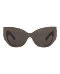 Balenciaga Womens Cat Eye Brown Brown Grey Fashion Designer Eyewear