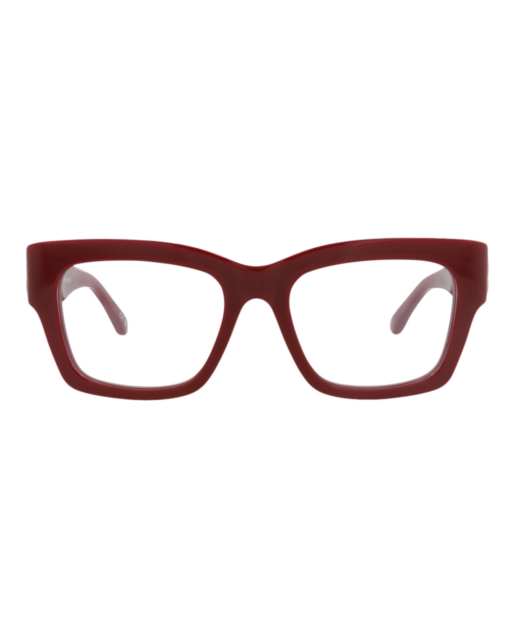 Balenciaga Womens Square/Rectangle Burgundy Burgundy Transparent Fashion Designer Eyewear