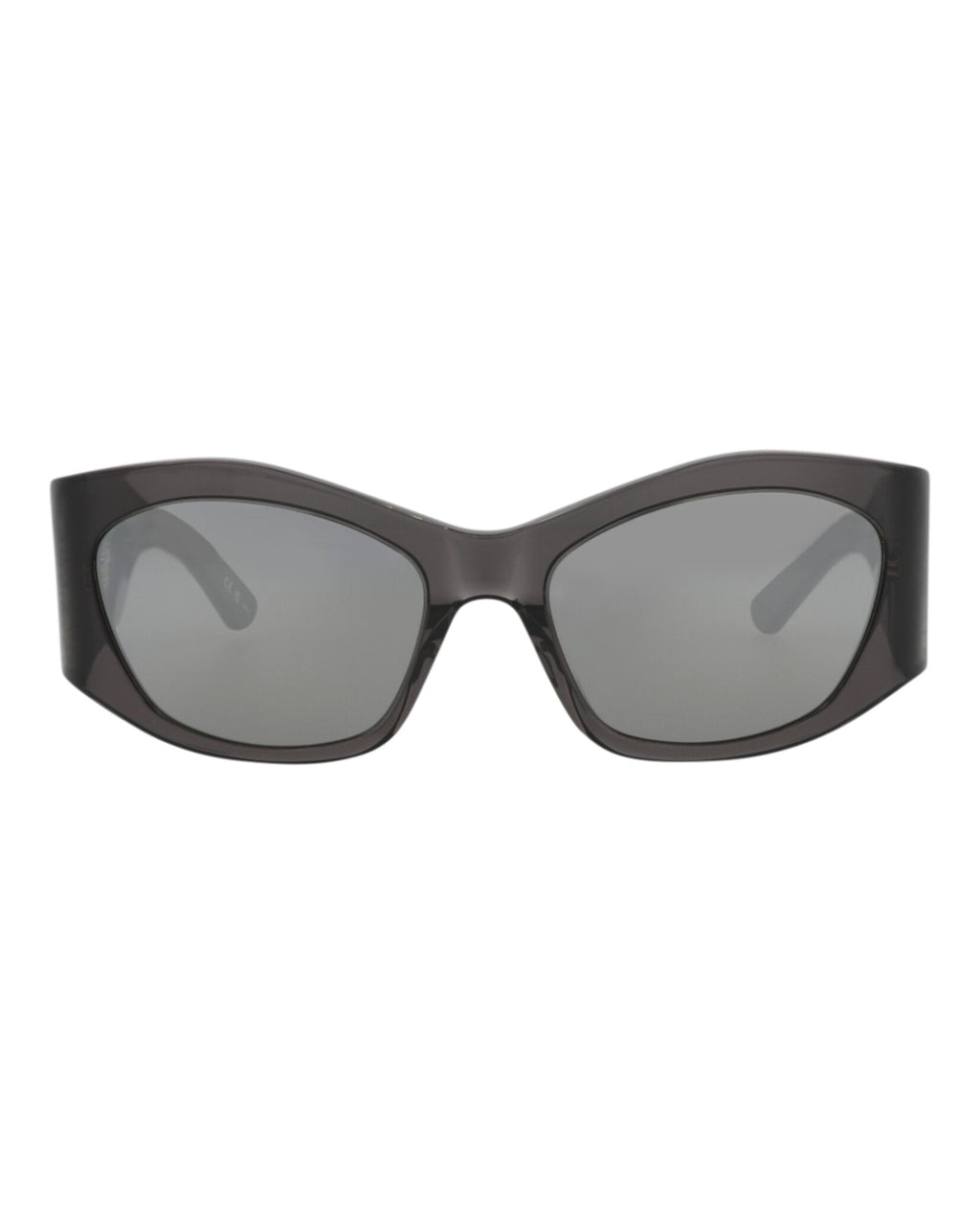Balenciaga Womens Square/Rectangle Grey Grey Silver Fashion Designer Eyewear