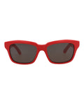 Balenciaga Unisex Square/Rectangle Red Red Grey Fashion Designer Eyewear Red Red Grey