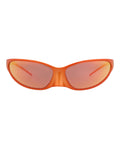 Balenciaga Unisex Shield/Wrap Red Red Red Fashion Designer Eyewear
